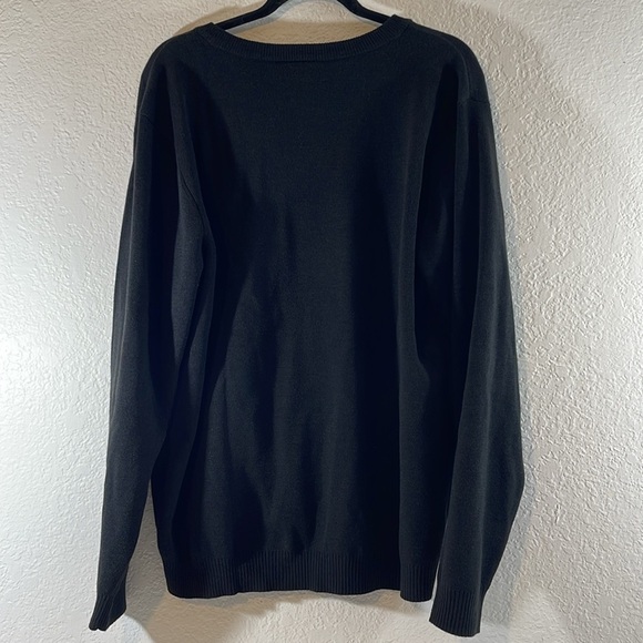 Classroom School Uniforms Adult Unisex Long Sleeve V-Neck Sweater Black Size L - Picture 3 of 8